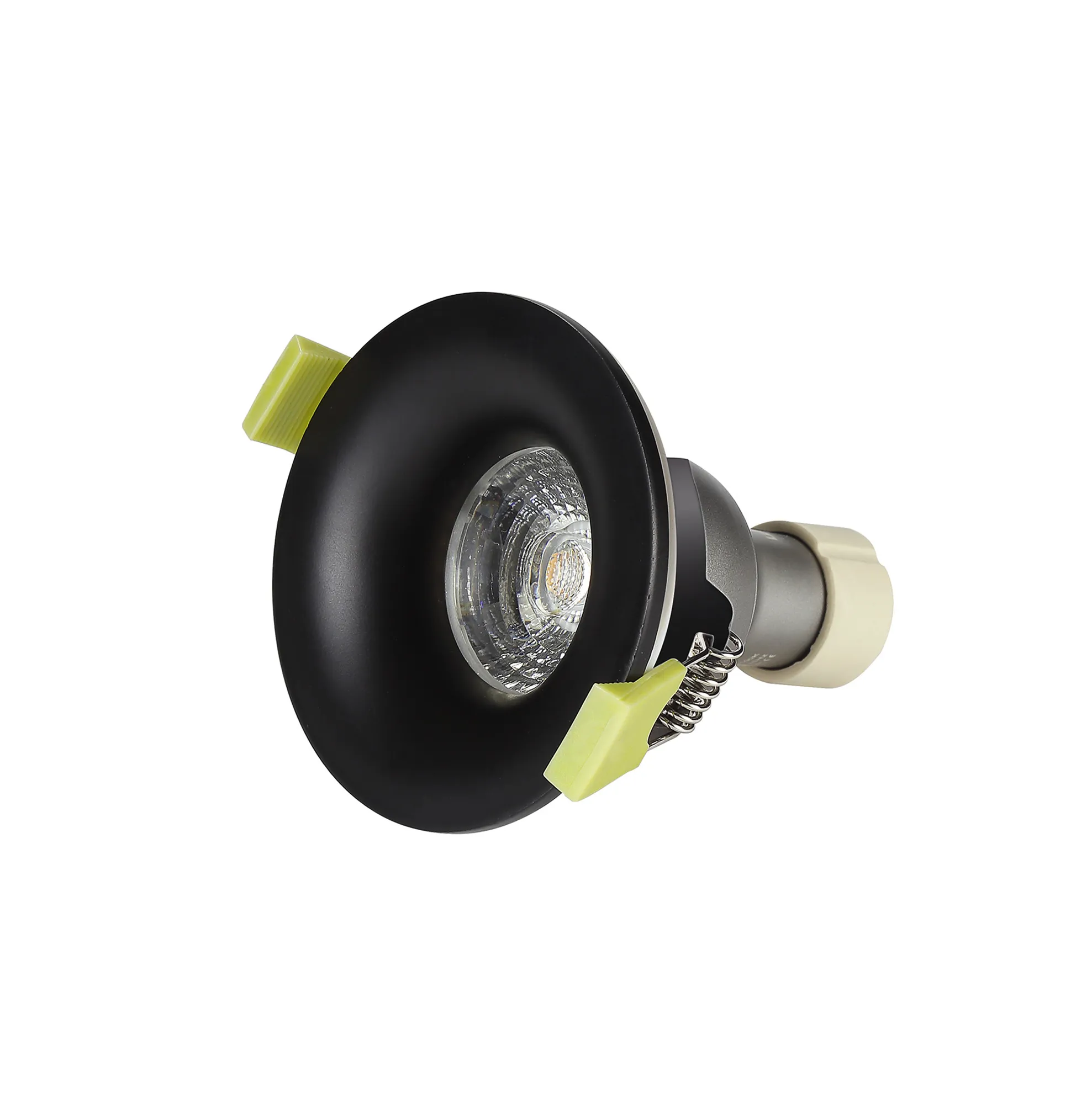 Bruve GU10 Recessed Round Matt Black IP65 Downlighter, Cut-Out 68mm DX200401  Dlux Bruve IP65